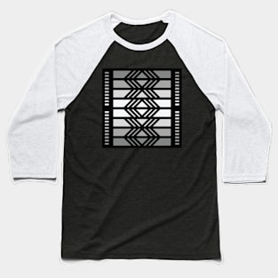 “Dimensional Morphing” - V.1 Grey - (Geometric Art) (Dimensions) - Doc Labs Baseball T-Shirt